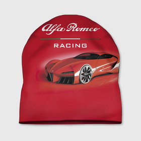 Шапка 3D с принтом Alfa Romeo   red dream в Кировске, 100% полиэстер | универсальный размер, печать по всей поверхности изделия | alfa romeo | car | italy | motorsport | power | prestige | racing | team | автомобиль | автоспорт | альфа ромео | гонка | италия