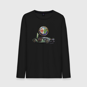 Мужской лонгслив хлопок с принтом Alfa Romeo   Racing в Курске, 100% хлопок |  | alfa romeo | car | italy | motorsport | power | prestige | racing | team | автомобиль | автоспорт | альфа ромео | гонка | италия