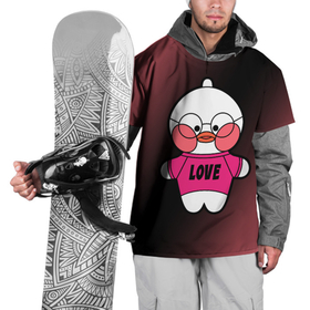Накидка на куртку 3D с принтом LALAFANFAN   LOVE , 100% полиэстер |  | Тематика изображения на принте: duck | fanfan | lala | lalafanfan | love | игрушка | корейская | лала | лалафанфан | малыш | милота | мягкая | плюшевая | утенок | утка | уточка | фанфан