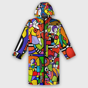 Дождевик унисекс 3D с принтом Romero Britto   love collage. в городе Новоалтайск,  |  | brazilian artist | bright colors | cubism | emoji | fishes | fl | girls | graffiti | pop art | romero britto | бразильский художник | граффити | девушки | день святого валентина | коллаж | кубизм | любовь | ромеро бритто | рыбы 