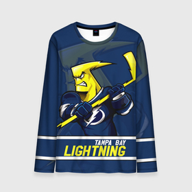 Мужской лонгслив 3D с принтом Тампа Бэй Лайтнинг, Tampa Bay Lightning , 100% полиэстер | длинные рукава, круглый вырез горловины, полуприлегающий силуэт | Тематика изображения на принте: hockey | lightning | nhl | tampa bay | tampa bay lightning | usa | лайтнинг | маскот | москот | нхл | спорт | сша | тампабэй | тампабэй лайтнинг | хоккей | шайба