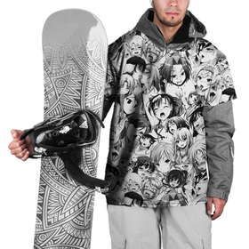 Накидка на куртку 3D с принтом АХЕГАО   AHEGAO , 100% полиэстер |  | Тематика изображения на принте: ahegao | anime | cosplay | senpai | аниме | ахегао | коллаж | косплей | паттерн | сенпай | фото