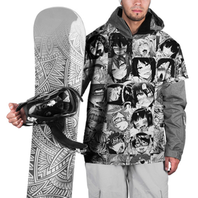 Накидка на куртку 3D с принтом AHEGAO   АХЕГАО в Курске, 100% полиэстер |  | ahegao | anime | cosplay | senpai | аниме | ахегао | коллаж | косплей | паттерн | сенпай | фото