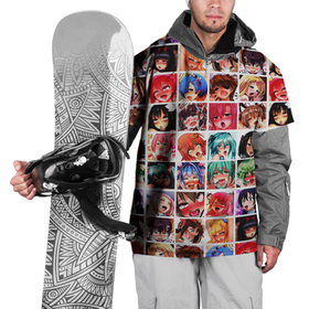 Накидка на куртку 3D с принтом AHEGAO ЦВЕТНОЙ   АХЕГАО в Новосибирске, 100% полиэстер |  | Тематика изображения на принте: ahegao | anime | cosplay | senpai | аниме | ахегао | коллаж | косплей | паттерн | сенпай | фото