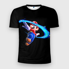 Мужская футболка 3D Slim с принтом Марио волшебник в Курске, 100% полиэстер с улучшенными характеристиками | приталенный силуэт, круглая горловина, широкие плечи, сужается к линии бедра | game | games | mario | игра | игры | марио