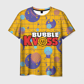 Мужская футболка 3D с принтом Bubble kvass с узором , 100% полиэфир | прямой крой, круглый вырез горловины, длина до линии бедер | анонимус | бабл квас | игра