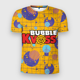 Мужская футболка 3D Slim с принтом Bubble kvass с узором в Петрозаводске, 100% полиэстер с улучшенными характеристиками | приталенный силуэт, круглая горловина, широкие плечи, сужается к линии бедра | анонимус | бабл квас | игра