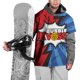 Накидка на куртку 3D с принтом Бабл квас супер геройский узор в Курске, 100% полиэстер |  | Тематика изображения на принте: bubble kvas | бабл квас | игра | мобильная игра