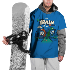 Накидка на куртку 3D с принтом Super train bros в Тюмени, 100% полиэстер |  | Тематика изображения на принте: game | games | mario | игра | игры | марио
