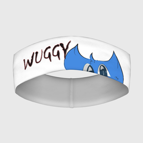 Повязка на голову 3D с принтом Huggy Wuggy   Poppy Playtime (Хагги Вагги) ,  |  | huggy wuggy | poppy playtime | монстр | синий | хагги вагги