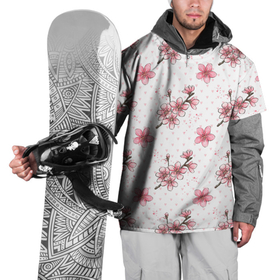 Накидка на куртку 3D с принтом Сакура паттерн в Кировске, 100% полиэстер |  | паттерн | сакура | цветочки | цветы | япония