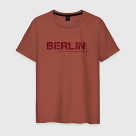 Мужская футболка хлопок с принтом Бумажный дом   Берлин в Белгороде, 100% хлопок | прямой крой, круглый вырез горловины, длина до линии бедер, слегка спущенное плечо. | netflix | берлин | бумажный дом | германия | город | нетфликс | сериал | столицы