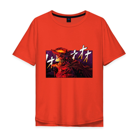 Мужская футболка хлопок Oversize с принтом Берсерк в гневе   Berserk в Санкт-Петербурге, 100% хлопок | свободный крой, круглый ворот, “спинка” длиннее передней части | anime | berserk | gats | gatsu | manga | аниме | берсерк | бирсерк | гатц | клеймо | манга