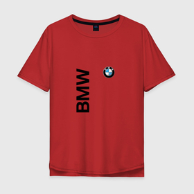 Мужская футболка хлопок Oversize с принтом BMW (ато супер) , 100% хлопок | свободный крой, круглый ворот, “спинка” длиннее передней части | Тематика изображения на принте: bmw | авто | автомобили | лого | марка | машина | подарок | праздник