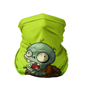 Бандана-труба 3D с принтом Plants vs. Zombies зомби в Тюмени, 100% полиэстер, ткань с особыми свойствами — Activecool | плотность 150‒180 г/м2; хорошо тянется, но сохраняет форму | plants vs zombies | зомби | игра | компьютерная игра | против | растения | растения против зомби