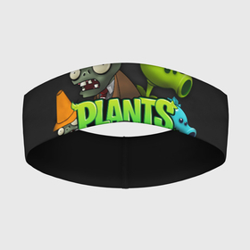 Повязка на голову 3D с принтом Персонажи Plants vs. Zombies в Тюмени,  |  | plants vs zombies | зомби | игра | компьютерная игра | против | растения | растения против зомби
