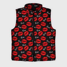Мужской жилет утепленный 3D с принтом Kiss (поцелуи) в Санкт-Петербурге,  |  | 14 февраля | girl | kiss | амур | валентинка | вторая половинка | гламур | губная помада | губы | девушка | день всех влюбленных | засос | купидон | ласка | любовь | мода | отнош | подарок любви | поцелуй
