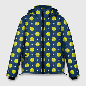 Мужская зимняя куртка 3D с принтом Мячики для Тенниса в Тюмени, верх — 100% полиэстер; подкладка — 100% полиэстер; утеплитель — 100% полиэстер | длина ниже бедра, свободный силуэт Оверсайз. Есть воротник-стойка, отстегивающийся капюшон и ветрозащитная планка. 

Боковые карманы с листочкой на кнопках и внутренний карман на молнии. | a game | atp | ball | itf | sport | tennis | wta | игра | кубок дэвиса | кубок кремля | кубок уайтмен | кубок федерации | кубок хопмана | ракетка | соревнования | спорт | теннис | теннисный клуб | теннисный мяч