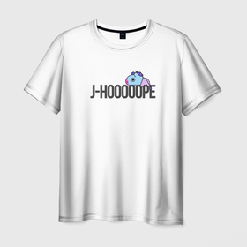 Мужская футболка 3D с принтом J Hooope в Тюмени, 100% полиэфир | прямой крой, круглый вырез горловины, длина до линии бедер | bts | j hope | корея | хоби | хосок