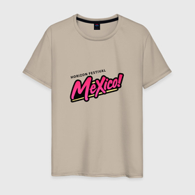 Мужская футболка хлопок с принтом Forza Horizon Mexico , 100% хлопок | прямой крой, круглый вырез горловины, длина до линии бедер, слегка спущенное плечо. | forza horizon | forza horizon 5 logo | forza logo | forza mexico | forza футболка