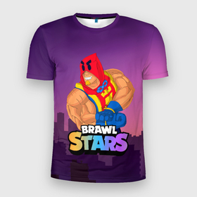 Мужская футболка 3D Slim с принтом GROM BRAWL STARS NIGHT CITY в Петрозаводске, 100% полиэстер с улучшенными характеристиками | приталенный силуэт, круглая горловина, широкие плечи, сужается к линии бедра | brawl | brawl stars | brawlstars | grom | бравлстарс | гром