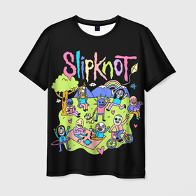 Мужская футболка 3D с принтом Slipknot cuties в Новосибирске, 100% полиэфир | прямой крой, круглый вырез горловины, длина до линии бедер | Тематика изображения на принте: slipknot | we are not your kind | альтернативный метал | грувметал | группы | метал | музыка | нюметал | слипнот