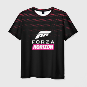 Мужская футболка 3D с принтом Форза forza horizon в Белгороде, 100% полиэфир | прямой крой, круглый вырез горловины, длина до линии бедер | forza horizon | forza horizon 5 | видео игра | гонки | форза