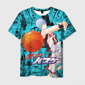 Мужская футболка 3D с принтом Баскетбол Куроко, Куроко Тецуя , 100% полиэфир | прямой крой, круглый вырез горловины, длина до линии бедер | kuroko no basket | kuroko no basuke | аниме | баскетбол | баскетбол куроко | куроко | манга | мяч | сейрин