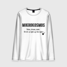 Мужской лонгслив 3D с принтом Mikrokosmos в Курске, 100% полиэстер | длинные рукава, круглый вырез горловины, полуприлегающий силуэт | bts | mikrokosmos | бантаны | корея | музыка