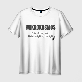 Мужская футболка 3D с принтом Mikrokosmos в Белгороде, 100% полиэфир | прямой крой, круглый вырез горловины, длина до линии бедер | bts | mikrokosmos | бантаны | корея | музыка