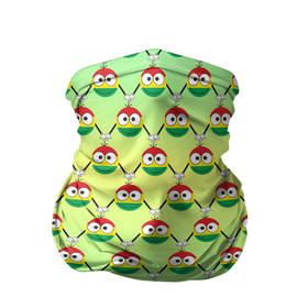 Бандана-труба 3D с принтом Регги смайл слэм в Новосибирске, 100% полиэстер, ткань с особыми свойствами — Activecool | плотность 150‒180 г/м2; хорошо тянется, но сохраняет форму | smile | боб марли | желтый | зеленый | красный | раста | растафари | растафарианство | регги | слэм | смайл | смайлик