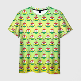 Мужская футболка 3D с принтом Регги смайл слэм в Кировске, 100% полиэфир | прямой крой, круглый вырез горловины, длина до линии бедер | smile | боб марли | желтый | зеленый | красный | раста | растафари | растафарианство | регги | слэм | смайл | смайлик