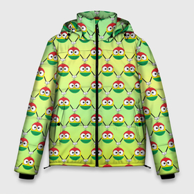 Мужская зимняя куртка 3D с принтом Регги смайл слэм в Тюмени, верх — 100% полиэстер; подкладка — 100% полиэстер; утеплитель — 100% полиэстер | длина ниже бедра, свободный силуэт Оверсайз. Есть воротник-стойка, отстегивающийся капюшон и ветрозащитная планка. 

Боковые карманы с листочкой на кнопках и внутренний карман на молнии. | smile | боб марли | желтый | зеленый | красный | раста | растафари | растафарианство | регги | слэм | смайл | смайлик