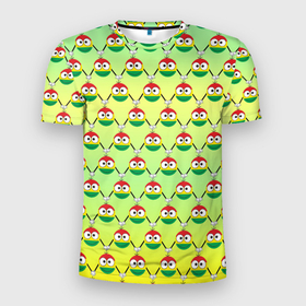 Мужская футболка 3D Slim с принтом Регги смайл слэм в Новосибирске, 100% полиэстер с улучшенными характеристиками | приталенный силуэт, круглая горловина, широкие плечи, сужается к линии бедра | smile | боб марли | желтый | зеленый | красный | раста | растафари | растафарианство | регги | слэм | смайл | смайлик