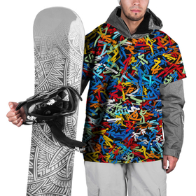 Накидка на куртку 3D с принтом Зимние виды спорта 2022 в Тюмени, 100% полиэстер |  | абстракция | биатлон | бобслей скелетон | зима | паттерн | спорт | фигурное катание | хокей