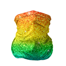 Бандана-труба 3D с принтом Блестки радуга , 100% полиэстер, ткань с особыми свойствами — Activecool | плотность 150‒180 г/м2; хорошо тянется, но сохраняет форму | блеск | блестки | блестяшки | радуга | разноцветные