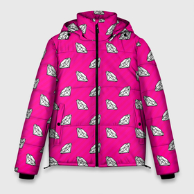 Мужская зимняя куртка 3D с принтом розовый фон в полоску с бриллиантами в Петрозаводске, верх — 100% полиэстер; подкладка — 100% полиэстер; утеплитель — 100% полиэстер | длина ниже бедра, свободный силуэт Оверсайз. Есть воротник-стойка, отстегивающийся капюшон и ветрозащитная планка. 

Боковые карманы с листочкой на кнопках и внутренний карман на молнии. | Тематика изображения на принте: barbie | crystal | diamond | pattern | pink | secret | stripe | stripes | victorias secret | алмаз | алмазы | барби | бриллиант | виктория сикрет | даймонд | девочка | девочкам | кристал | кристалл | паттерн | полоска | полоски | розовый