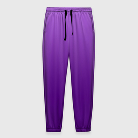 Мужские брюки 3D с принтом Красивый фиолетовый градиент в Санкт-Петербурге, 100% полиэстер | манжеты по низу, эластичный пояс регулируется шнурком, по бокам два кармана без застежек, внутренняя часть кармана из мелкой сетки | Тематика изображения на принте: градиент | переход | текстура | фиолетовый | цвет | яркий