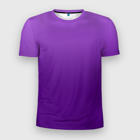 Мужская футболка 3D Slim с принтом Красивый фиолетовый градиент , 100% полиэстер с улучшенными характеристиками | приталенный силуэт, круглая горловина, широкие плечи, сужается к линии бедра | Тематика изображения на принте: градиент | переход | текстура | фиолетовый | цвет | яркий