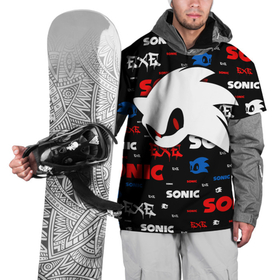 Накидка на куртку 3D с принтом SONIC.EXE   СОНИК , 100% полиэстер |  | creepy | game | sonic exe | еж | ежик | игра | крипипаста | соник