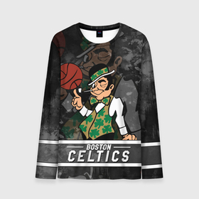 Мужской лонгслив 3D с принтом Boston Celtics , Бостон Селтикс в Белгороде, 100% полиэстер | длинные рукава, круглый вырез горловины, полуприлегающий силуэт | boston | boston celtics | celtics | nba | баскетбол | бостон | бостон селтикс | нба | селтикс