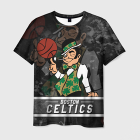 Мужская футболка 3D с принтом Boston Celtics , Бостон Селтикс в Петрозаводске, 100% полиэфир | прямой крой, круглый вырез горловины, длина до линии бедер | boston | boston celtics | celtics | nba | баскетбол | бостон | бостон селтикс | нба | селтикс