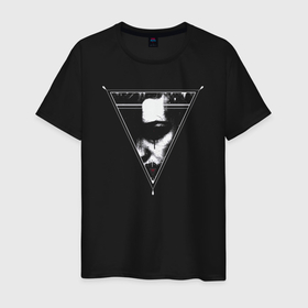 Мужская футболка хлопок с принтом Готический треугольник в Курске, 100% хлопок | прямой крой, круглый вырез горловины, длина до линии бедер, слегка спущенное плечо. | 