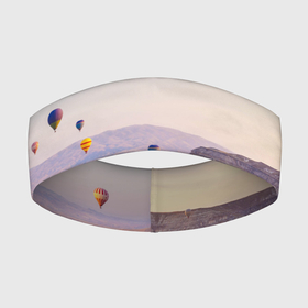 Повязка на голову 3D с принтом Воздушные Шары ,  |  | воздушные шары | высота | каппадокия | приключения | турция