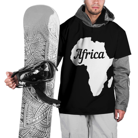 Накидка на куртку 3D с принтом Африка на чёрном в Новосибирске, 100% полиэстер |  | Тематика изображения на принте: africa | the dark continent | африка | африка на черном | африка на чёрном фоне | африканский континент