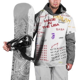 Накидка на куртку 3D с принтом Граффити стиль| в Тюмени, 100% полиэстер |  | граффити | надписи | смайлики | тренды | эмодзи