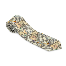 Галстук 3D с принтом Доллары 1, 2, 10, 100 (банкноты) в Кировске, 100% полиэстер | Длина 148 см; Плотность 150-180 г/м2 | бабки | баксы | банк | банкноты | бизнес | биткоин | богатство | брокер | бумажник | бюджет | валюта | взятка | вор | деньги | доллары | евро | зарплата | золото | казино | капитал | касса | копилка