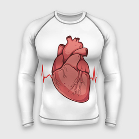 Мужской рашгард 3D с принтом анатомия сердца в Петрозаводске,  |  | heart | medical | настоящее | орган | сердце