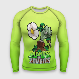 Мужской рашгард 3D с принтом Plants vs. Zombies зомбо рука в Петрозаводске,  |  | plants vs zombies | зомби | игра | компьютерная игра | против | растения | растения против зомби
