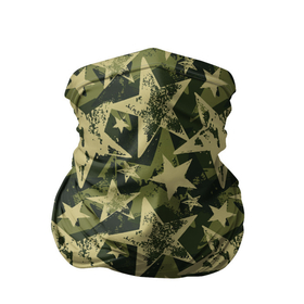 Бандана-труба 3D с принтом Star camouflage в Рязани, 100% полиэстер, ткань с особыми свойствами — Activecool | плотность 150‒180 г/м2; хорошо тянется, но сохраняет форму | camouflage | military | star | военный | звезда | камуфляж